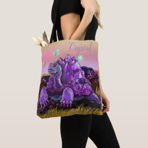 Bolso De Tela Tortoise cristalina