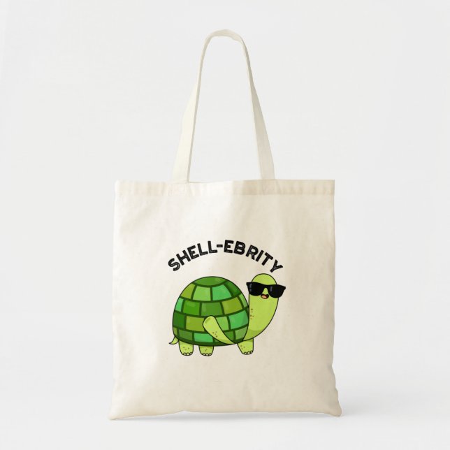 Bolso De Tela Tortoise Pun, celebridad de Shell-ebrity (Frente)