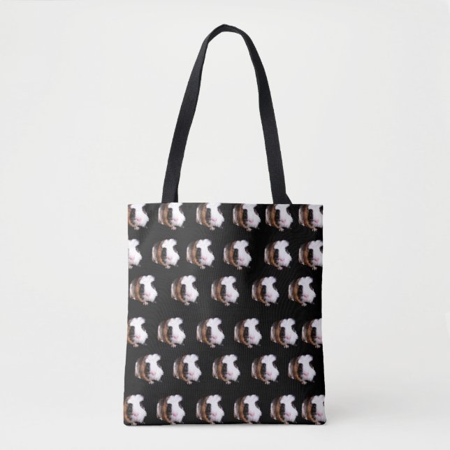 Bolso De Tela Tortoiseshell Guinea Cerdos, (Anverso)