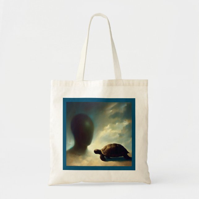 Bolso De Tela Tortuga animal espiritual 1 (Frente)