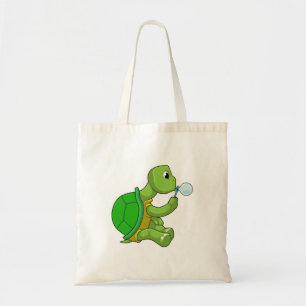 Bolso De Tela Tortuga con burbujas de jabón