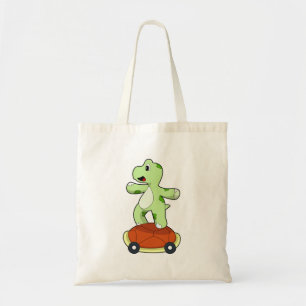 Bolso De Tela Tortuga con caparazón como patineta