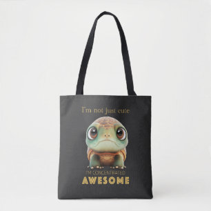 Bolso De Tela Tortuga concentrada asombrosamente dulce Adorable