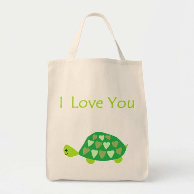 Bolso De Tela Tortuga del amor (Frente)