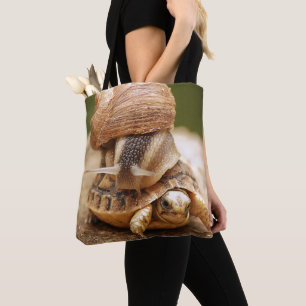Bolso De Tela Tortuga del bebé del montar a caballo del caracol
