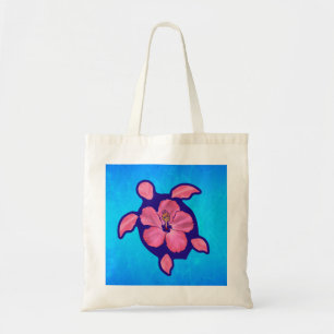 Bolso De Tela Tortuga e hibisco hawaianos de Honu