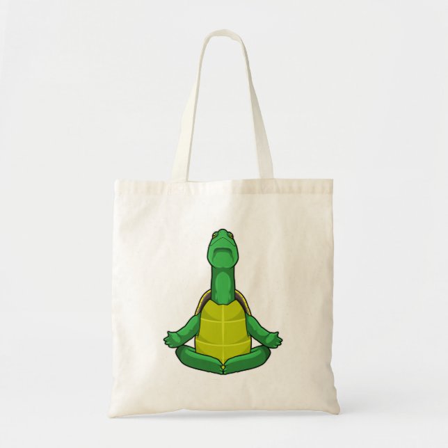 Bolso De Tela Tortuga en la meditación del yoga (Frente)