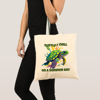 Bolso De Tela Tortuga fina en un día de verano 