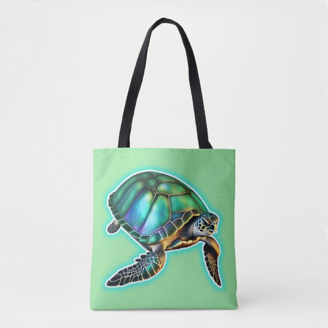Bolso De Tela Tortuga marina (Anverso)