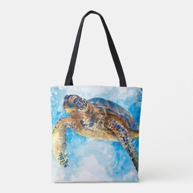 Bolso De Tela Tortuga marina 33 (Reverso)