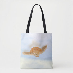 Bolso De Tela Tortuga marina bajo el agua.