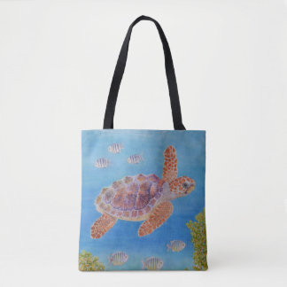 Bolso De Tela Tortuga marina joven cabezona