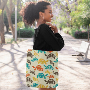 Bolso De Tela Tortuga multicolor