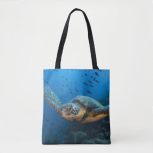 Bolso De Tela Tortuga negra (verde) (Chelonia agassizi)