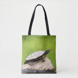 Bolso De Tela Tortuga pintada en un tronco