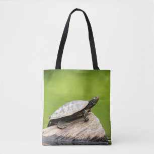 Bolso De Tela Tortuga pintada en un tronco