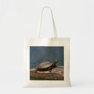 Bolso De Tela Tortuga pintada en un tronco