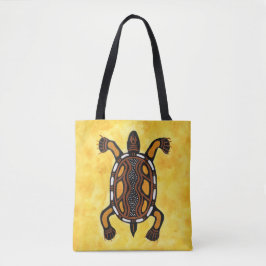 Bolso De Tela Tortuga - Pintura de arte aborigen