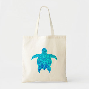 Bolso De Tela Tortuga tribal azul