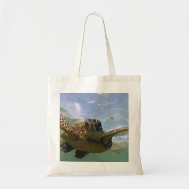 Bolso De Tela Tortuga verde hawaiana (Frente)
