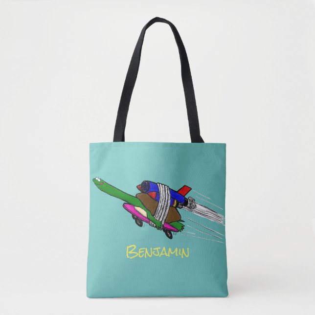 Bolso De Tela Tortuga voladora (Anverso)