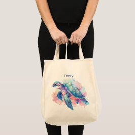 Bolso De Tela Tortuga y ballena personalizadas