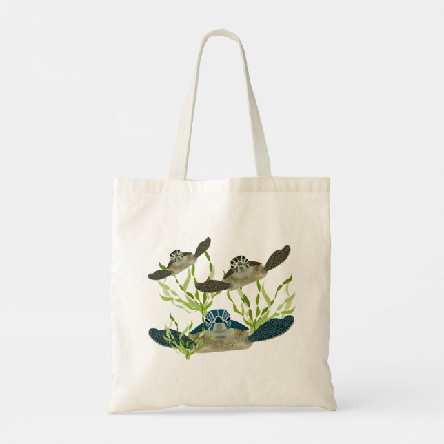 Bolso De Tela Tortugas marinas Totebag (Reverso)