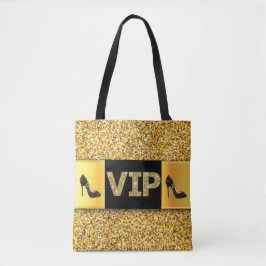 Bolso De Tela Tos altos de diamantes de oro VIP