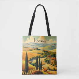Bolso De Tela Toscana Campestre Vintage Texto Personalizado