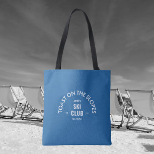 Bolso De Tela Tostada en las pistas Club Après Ski Sky Blue 