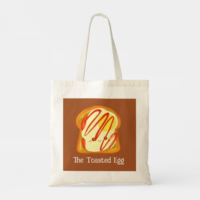 Bolso De Tela Tostadas De Aguacate Con Huevo Y Tomate (Reverso)