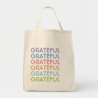 BOLSO DE TELA TOT DE COMESTIBLES AGRADECIDO