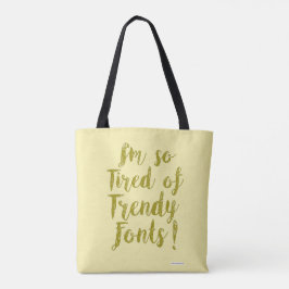 Bolso De Tela Totalmente de Moda y Cansado