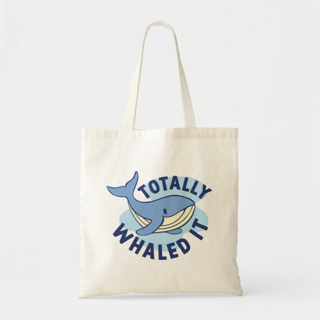 Bolso De Tela Totalmente Lo Whaled (Frente)