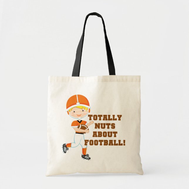 Bolso De Tela Totalmente Nuts sobre fútbol (Frente)
