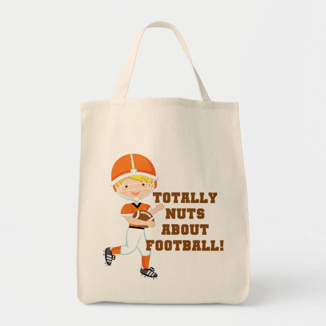 Bolso De Tela Totalmente Nuts sobre fútbol (Frente)