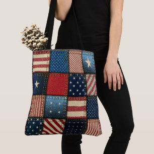 Bolso De Tela Tote 1 Americana por todo el mundo