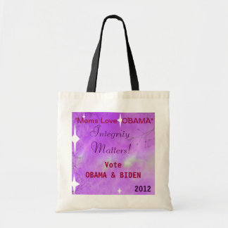 Bolso De Tela "Tote 2012 de Obama del voto de Obama del amor de