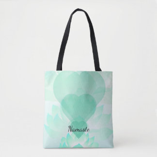 Bolso De Tela Tote 2 de Heart Chakra Lotus Namaste