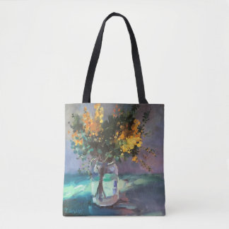 Bolso De Tela Tote 2 de las flores