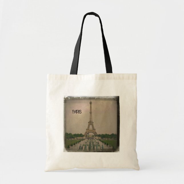 BOLSO DE TELA TOTE 2 DE PARÍS (Frente)