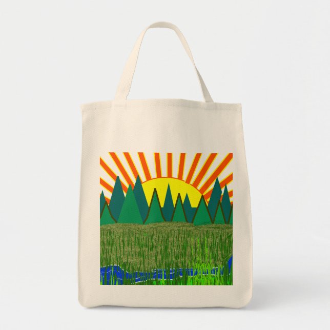 Bolso De Tela Tote 2 del amanecer (Frente)