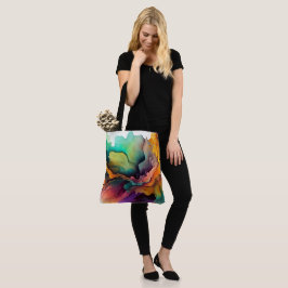 Bolso De Tela Tote Abstracto