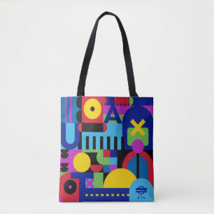 Bolso De Tela Tote abstracto
