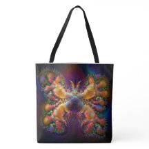 Tote abstracto de la mariposa