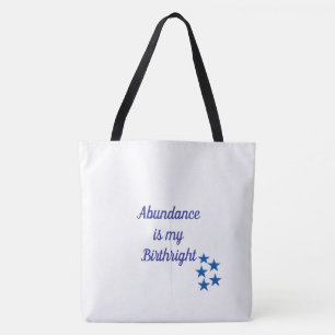 Bolso De Tela Tote Abundancia Derecho de Nacimiento