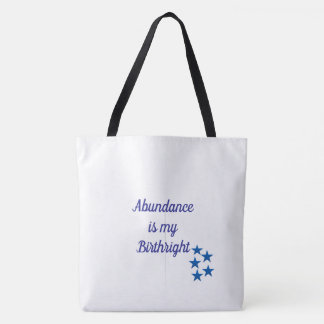 Bolso De Tela Tote Abundancia Derecho de Nacimiento
