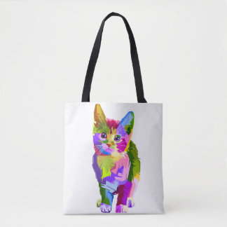 Bolso De Tela Tote Acompañante Perfecto - Para Amantes De Gatos 