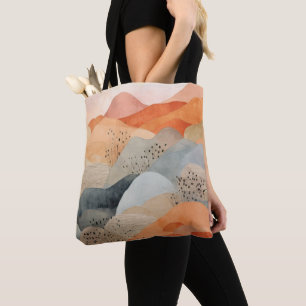 Bolso De Tela Tote acuarela del cañón del desierto