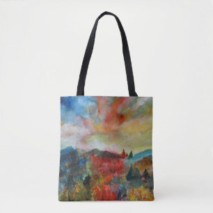 Bolso De Tela Tote acuático de otoño